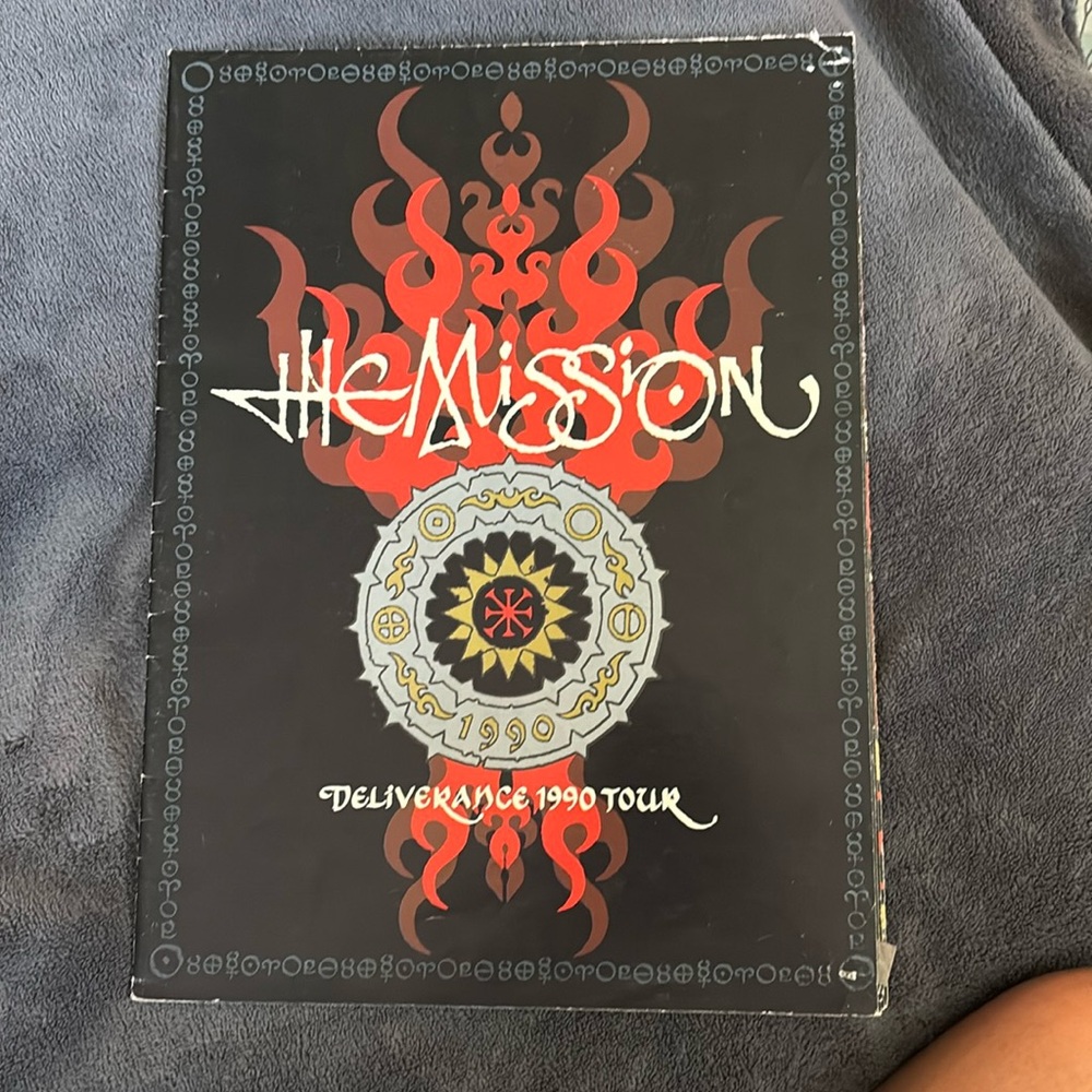 THE MISSION UK 1990 DELIVERANCE TOUR PROGRAM/POSTER